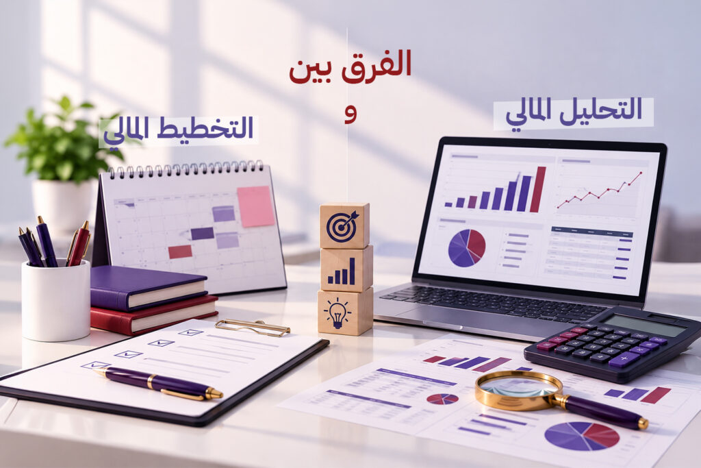 الفرق بين التخطيط المالي والتحليل المالي